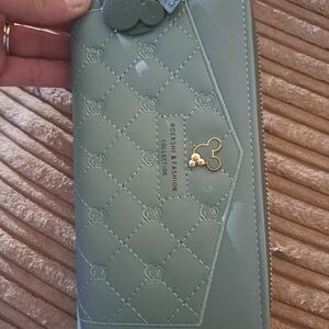 Green Quilted Wallet